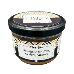 SALADE DE LENTILLES GESIERS CAROTTES